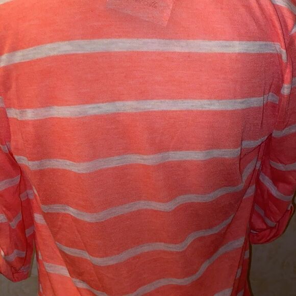 Enough About Me Coral Striped Cardigan! - Picture 6 of 8